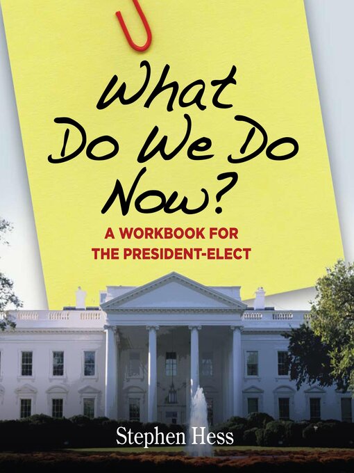 Title details for What Do We Do Now? by Stephen Hess - Available